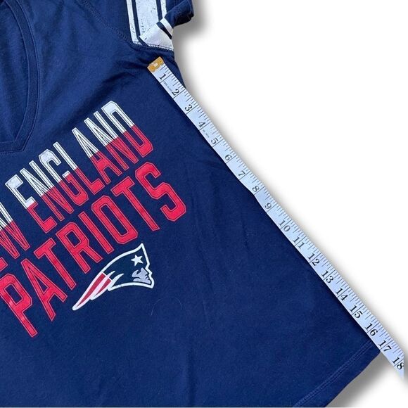 Women's G-III 4Her by Carl Banks Navy New England Patriots T-Shirt • SM • NWOT - Picture 7 of 9